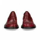 Mocasin Antifaz Piel Rojo  CAMPER