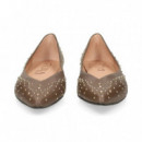 Bailarina Detalle Tachas Kaki  MIUXA