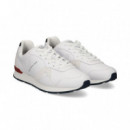 Deportivo Talon Rojo Piel Blanco  TOMMY HILFIGER