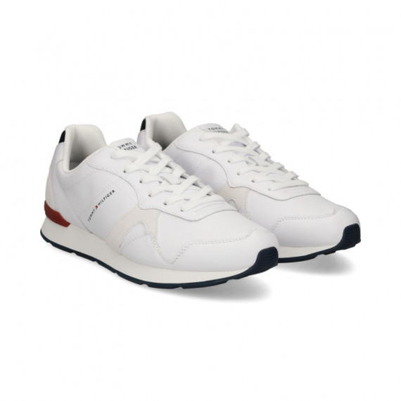 Deportivo Talon Rojo Piel Blanco  TOMMY HILFIGER