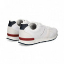 Deportivo Talon Rojo Piel Blanco  TOMMY HILFIGER