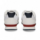 Deportivo Talon Rojo Piel Blanco  TOMMY HILFIGER