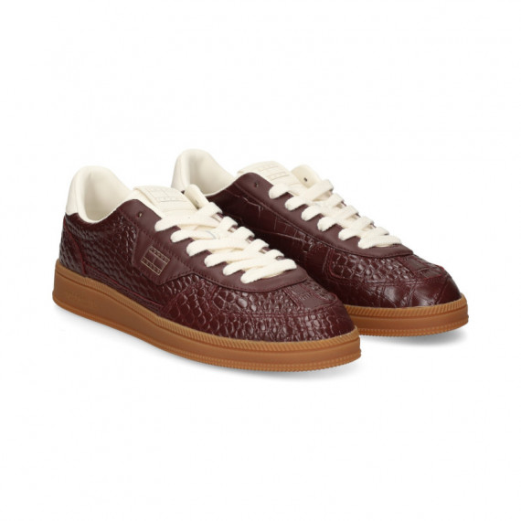 Deportivo Piel Coco Burdeos  TOMMY HILFIGER
