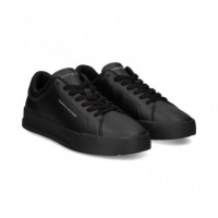Talon ante Deportivo Piel Negro  TOMMY HILFIGER