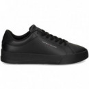 Talon ante Deportivo Piel Negro  TOMMY HILFIGER