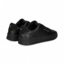 Talon ante Deportivo Piel Negro  TOMMY HILFIGER