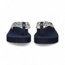 Fitflop Cuña Tira Logo Marino  TOMMY HILFIGER