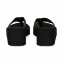 Fitflop Cuña Tira Logo Negro  TOMMY HILFIGER