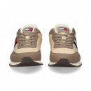 Deportivo Bandera Lado Nylon Taupe  TOMMY HILFIGER