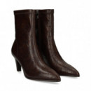 Botin Coco Grabado Piel Moka  LODI