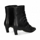 Botin Pliegues Piel Negro  LODI