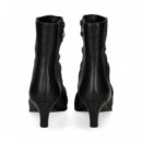 Botin Pliegues Piel Negro  LODI