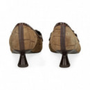 Salon Hebilla Nobuck Coco Taupe  LODI