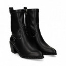 Botin Tachuelas Napa Elastica Negro  LODI
