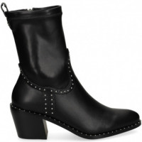 Botin Tachuelas Napa Elastica Negro  LODI