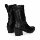Botin Tachuelas Napa Elastica Negro  LODI
