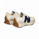 Deportivo Ante+nylon Azul+blanco  NEW BALANCE