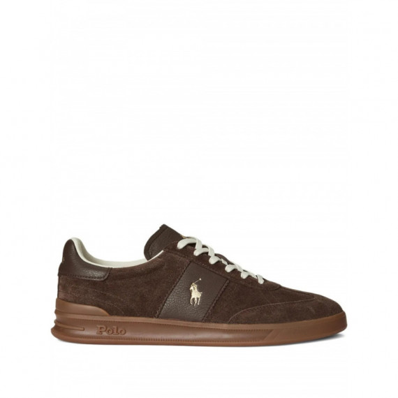 POLO RALPH LAUREN - hrt aera pp-sneakers-low top lace - CHOCOLATE BROWN - 809973707001/CHOCOLATE BROWN