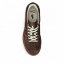 POLO RALPH LAUREN - hrt aera pp-sneakers-low top lace - CHOCOLATE BROWN - 809973707001/CHOCOLATE BROWN