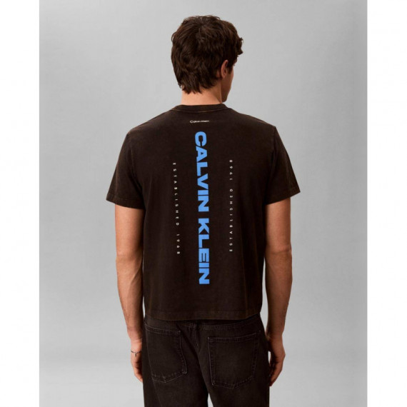 SS 20S WASHED SPINE GRAPHIC TEE BLACK