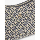 TH ICON SHOULDER BAG JACQUARD BLUE MONO
