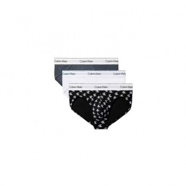 HIP BRIEF 3PK WHITE/COLLEGIATE LOGO BLAC