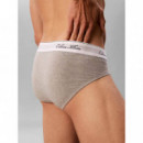 HIP BRIEF 3PK BLACK/GREY HEATHER/DARK SA