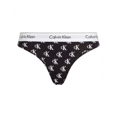THONG COLLEGIATE LOGO SMALL+BLACK