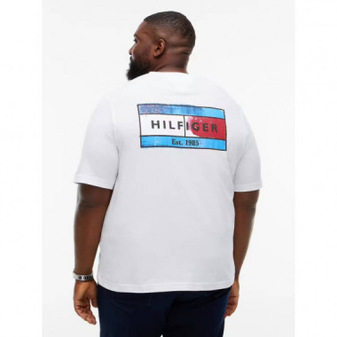 BT-BACK FLAG GRPHIC TEE-B WHITE