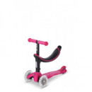 Patinete MINI2GROW 4EN1 Deluxe Magic Led Rosa  M-CRO