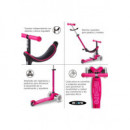 Patinete MINI2GROW 4EN1 Deluxe Magic Led Rosa  M-CRO