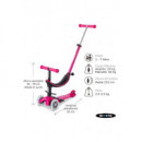 Patinete MINI2GROW 4EN1 Deluxe Magic Led Rosa  M-CRO