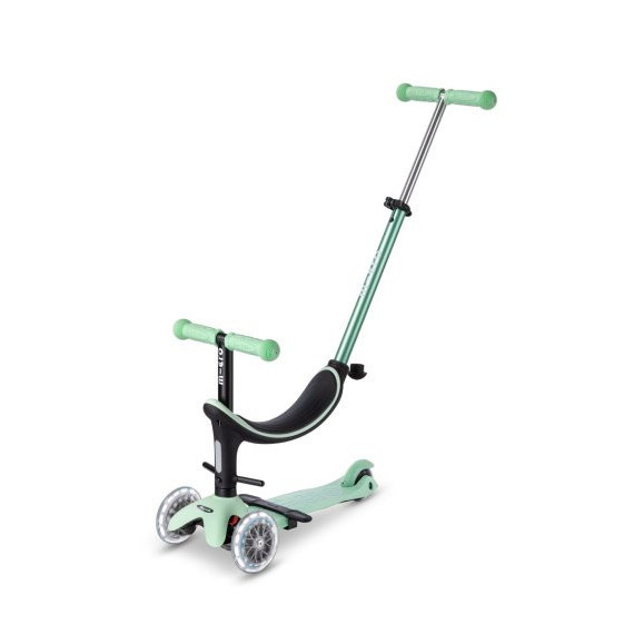 Patinete MINI2GROW 4EN1 Deluxe Magic Led Menta  M-CRO