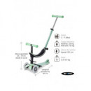 Patinete MINI2GROW 4EN1 Deluxe Magic Led Menta  M-CRO