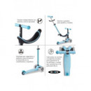 Patinete MINI2GROW 4EN1 Deluxe Magic Led Azul  M-CRO
