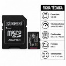 Tarjeta Microsdxc 128GB KINGSTON