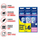 Cabezal de Recambio Pack 6 Uds BRAUN