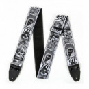 Correa Dunlop Guit- bajo I Love Dust Skulls - B-w  JIM DUNLOP