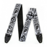 Correa Dunlop Guit- bajo I Love Dust Skulls - B-w  JIM DUNLOP