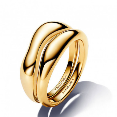 PANDORA Anillo Combinable Forma Org&aacute;nica​ 163264C00