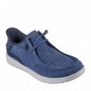Skechers Mocasines Melson Azules 210959-DEN