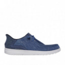 Skechers Mocasines Melson Azules 210959-DEN