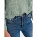 Only Jersey de punto Verde 15233173-JADEITE