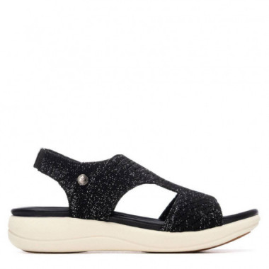 Xti Sandalia de mujer 145154- NEGRO