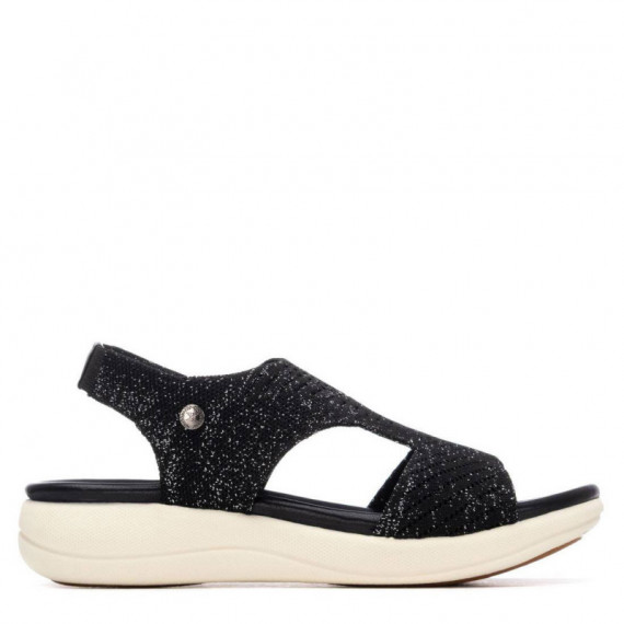 Xti Sandalia de mujer 145154- NEGRO