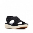 Xti Sandalia de mujer 145154- NEGRO
