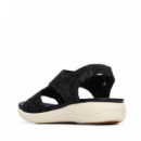 Xti Sandalia de mujer 145154- NEGRO