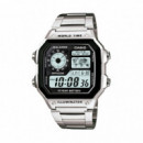 CASIO Reloj Analógico Digital AE-1200WHD-1AVEF