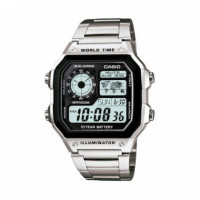 CASIO Reloj Analógico Digital AE-1200WHD-1AVEF