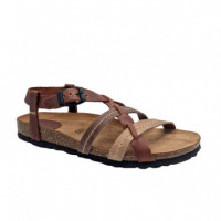 NATURE FEET Sandalias Marrones 7178-OURS-BEIG-PARDO